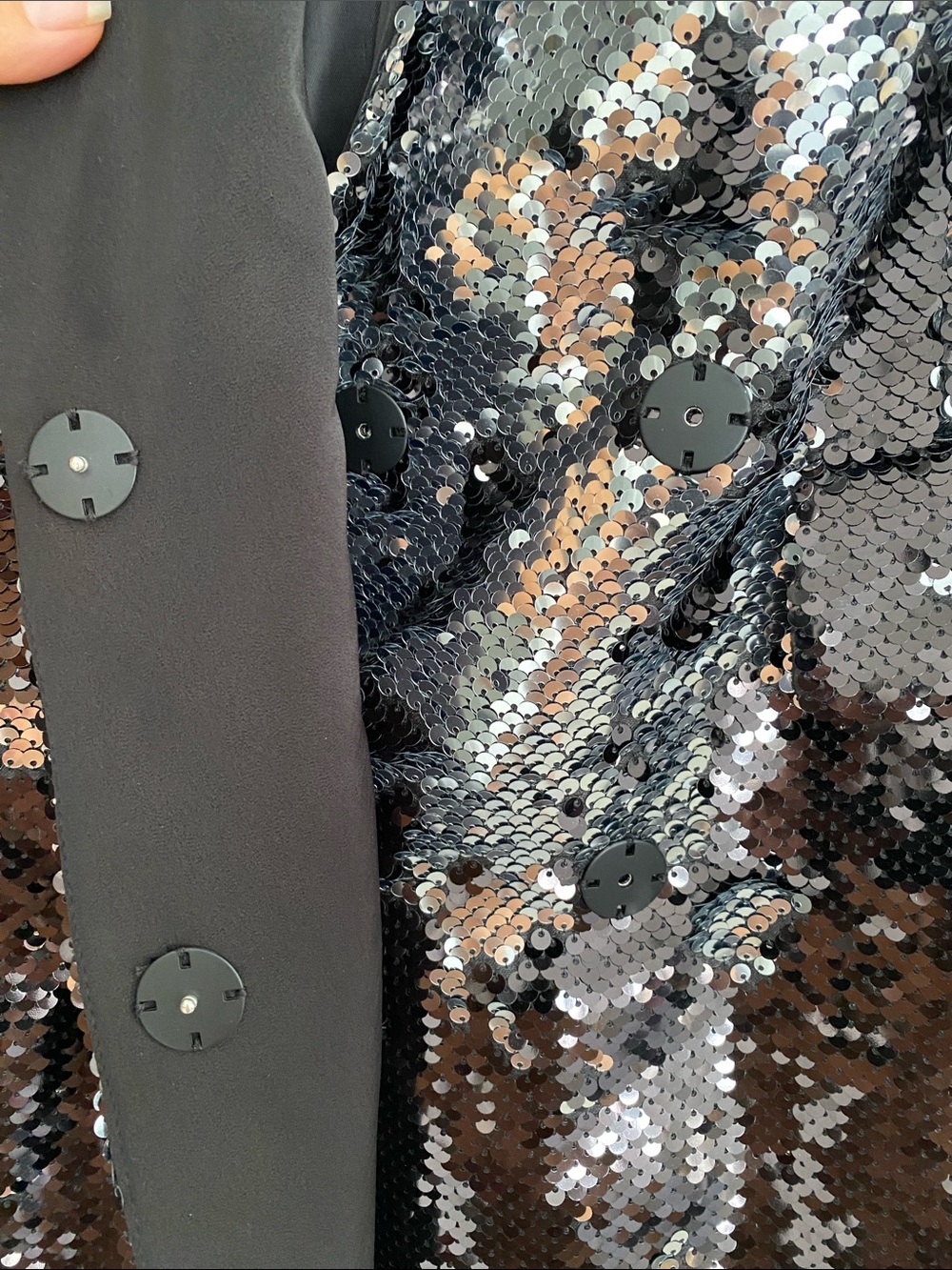 Bagatelle Collection Double Breasted Blazer in Black Size Extra Small NWT - Picture 5 of 9